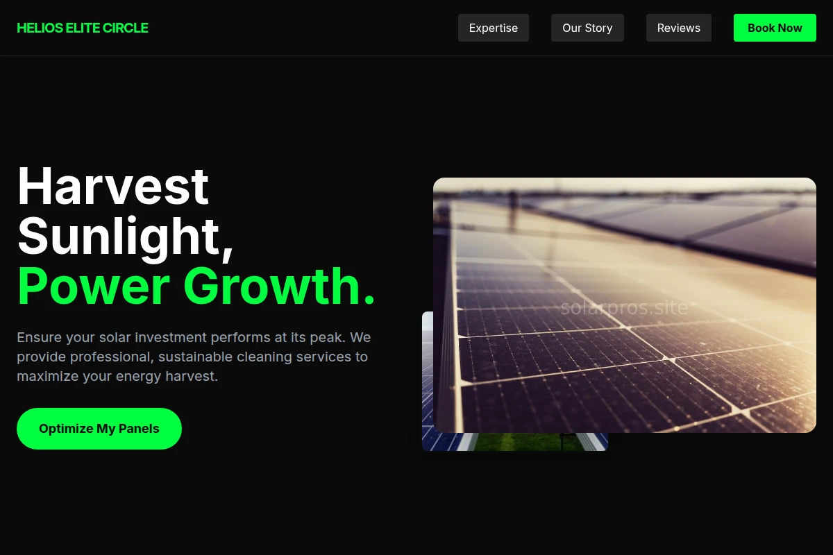 Sustainable Solar Cleaning