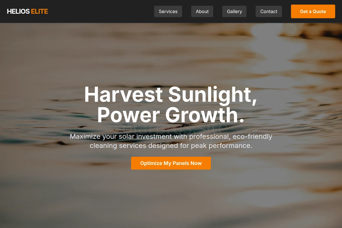 Eco-friendly Solar Cleaning