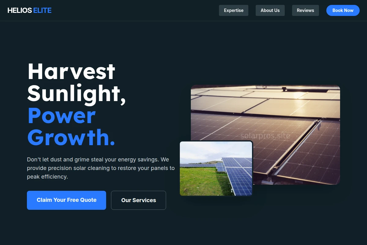 On-grid Solar Cleaning